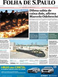 Capa do jornal Folha de S.Paulo 24/03/2017
