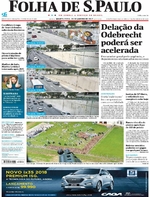 Capa do jornal Folha de S.Paulo 25/01/2017