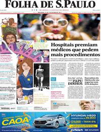 Capa do jornal Folha de S.Paulo 26/02/2017