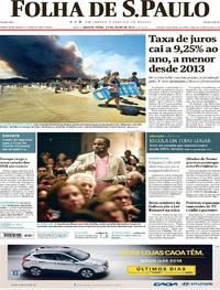 Capa do jornal Folha de S.Paulo 27/07/2017