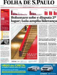 Capa do jornal Folha de S.Paulo 30/04/2017