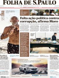 Capa do jornal Folha de S.Paulo 30/07/2017