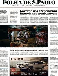Capa do jornal Folha de S.Paulo 06/06/2018
