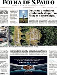 Capa do jornal Folha de S.Paulo 11/08/2018