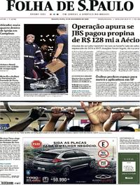Capa do jornal Folha de S.Paulo 12/12/2018