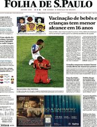 Capa do jornal Folha de S.Paulo 19/06/2018