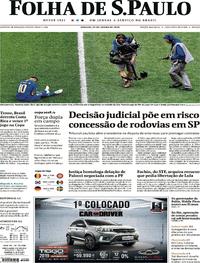 Capa do jornal Folha de S.Paulo 23/06/2018