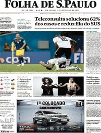 Capa do jornal Folha de S.Paulo 24/06/2018