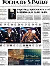 Capa do jornal Folha de S.Paulo 25/09/2018
