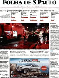 Capa do jornal Folha de S.Paulo 09/01/2019