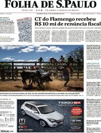 Capa do jornal Folha de S.Paulo 11/02/2019