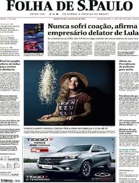 Capa do jornal Folha de S.Paulo 04/07/2019