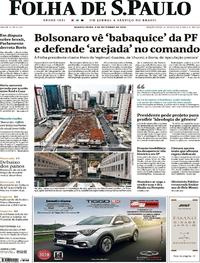 Capa do jornal Folha de S.Paulo 04/09/2019