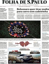 Capa do jornal Folha de S.Paulo 05/06/2019