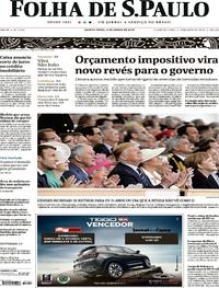 Capa do jornal Folha de S.Paulo 06/06/2019