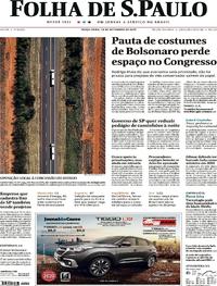 Capa do jornal Folha de S.Paulo 10/09/2019