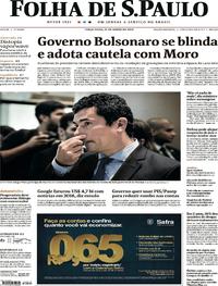 Capa do jornal Folha de S.Paulo 11/06/2019