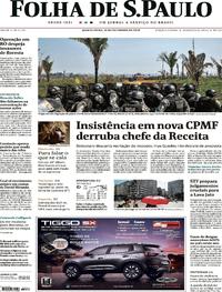 Capa do jornal Folha de S.Paulo 12/09/2019