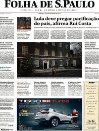 Capa do jornal Folha de S.Paulo 14/12/2019