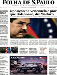 Capa do jornal Folha de S.Paulo 17/09/2019