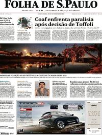 Capa do jornal Folha de S.Paulo 19/09/2019