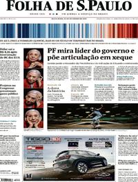 Capa do jornal Folha de S.Paulo 20/09/2019
