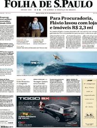 Capa do jornal Folha de S.Paulo 20/12/2019