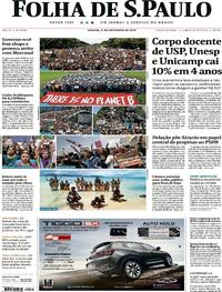 Capa do jornal Folha de S.Paulo 21/09/2019