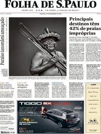 Capa do jornal Folha de S.Paulo 21/12/2019
