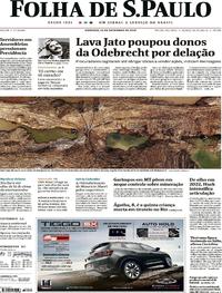 Capa do jornal Folha de S.Paulo 22/09/2019