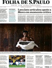 Capa do jornal Folha de S.Paulo 23/06/2019