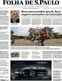 Capa do jornal Folha de S.Paulo 26/09/2019