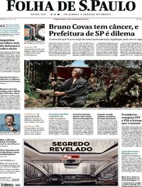Capa do jornal Folha de S.Paulo 29/10/2019