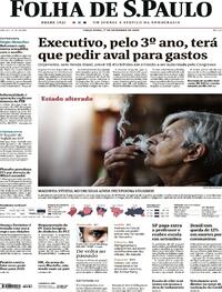 Capa do jornal Folha de S.Paulo 01/09/2020