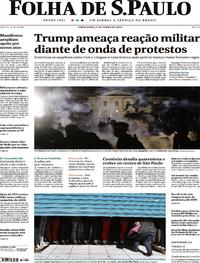 Capa do jornal Folha de S.Paulo 02/06/2020