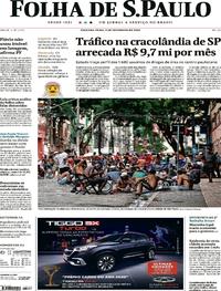 Capa do jornal Folha de S.Paulo 03/02/2020