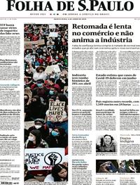 Capa do jornal Folha de S.Paulo 04/06/2020