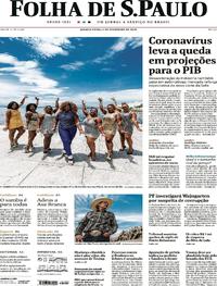 Capa do jornal Folha de S.Paulo 05/02/2020