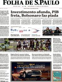 Capa do jornal Folha de S.Paulo 05/03/2020