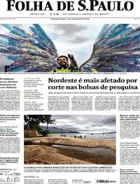 Capa do jornal Folha de S.Paulo 17/02/2020