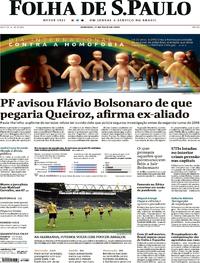 Capa do jornal Folha de S.Paulo 17/05/2020