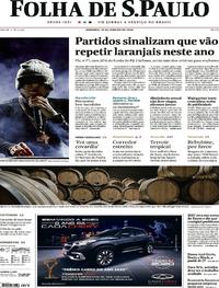 Capa do jornal Folha de S.Paulo 19/01/2020