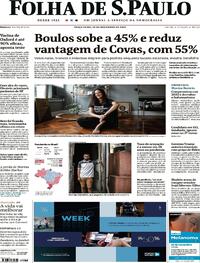 Capa do jornal Folha de S.Paulo 24/11/2020