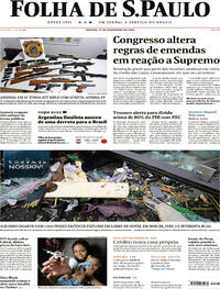 Capa do jornal Folha de S.Paulo 17/12/2022