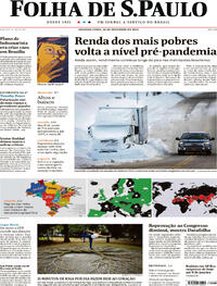 Capa do jornal Folha de S.Paulo 26/12/2022