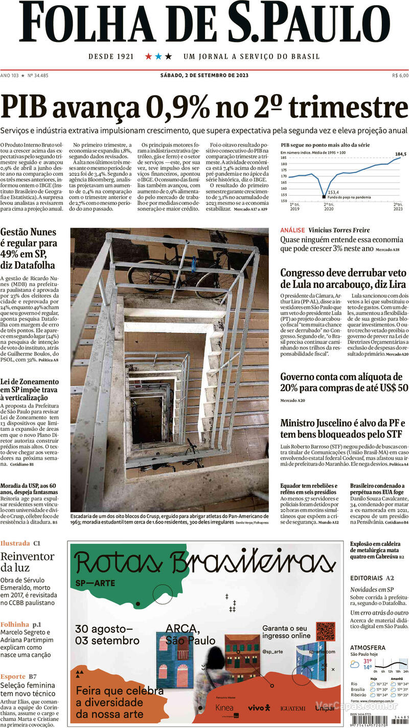 Capa Folha De Spaulo Quinta 5 De Janeiro De 2017 
