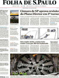 Capa do jornal Folha de S.Paulo 01/06/2023