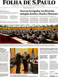Capa do jornal Folha de S.Paulo 04/03/2023