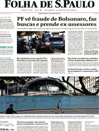Capa do jornal Folha de S.Paulo 04/05/2023