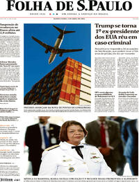 Capa do jornal Folha de S.Paulo 05/04/2023